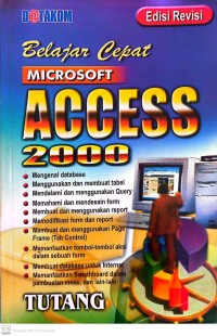 Belajar Cepat Microsoft Access 2000